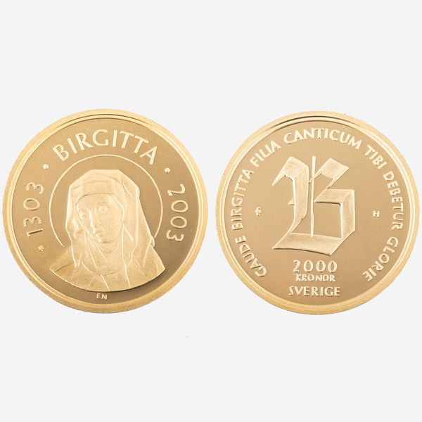 MINNESMYNT HELIGA BIRGITTA 700 ÅR