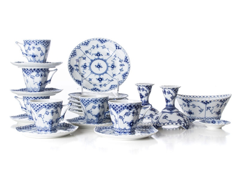 MUSSELMALET KAFFESERVIS 16 delar